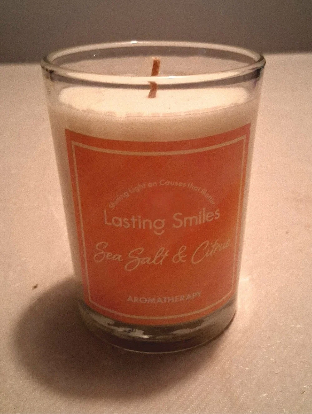 Lasting Smiles Sea Salt & Citrus Aromatherapy Candle